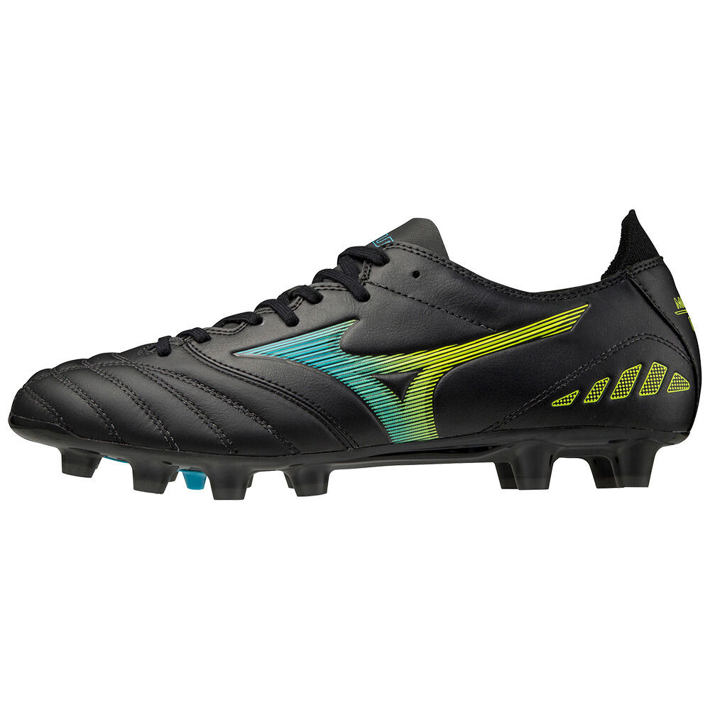 Mizuno Men's Morelia Neo Iii Pro Soccer Cleats Black/Blue Turquoise (P1GA208318-CVM)